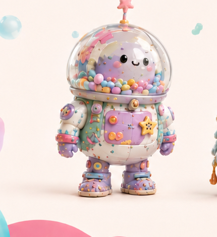 Mimo, the astronaut character, one of the 3LK crew